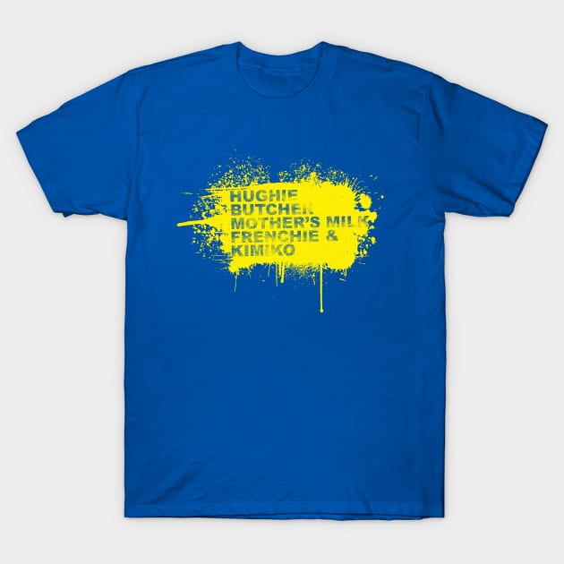 Roll Call (Yellow Cutout) T-Shirt by ElliotLouisArt
